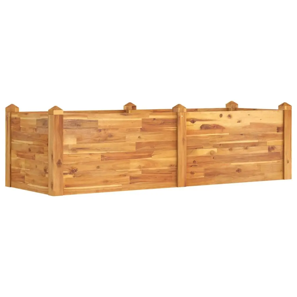 Stackable Acacia Wooden Raised Bed