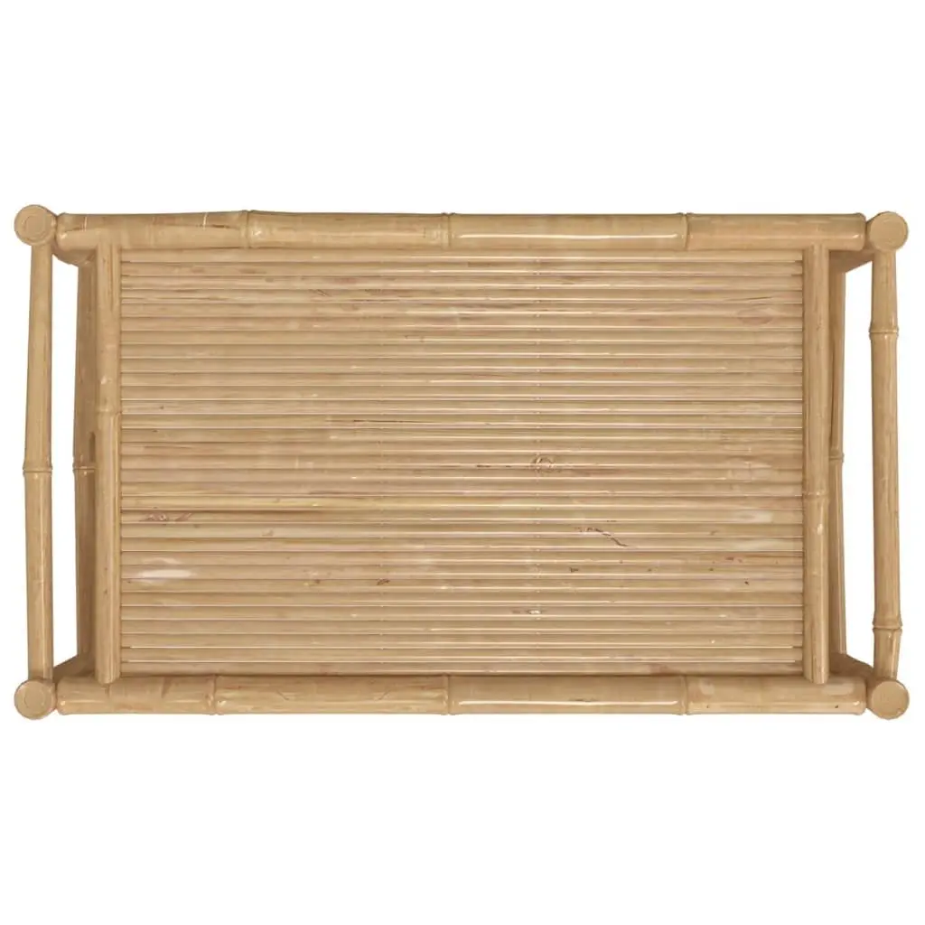 Bamboo Garden Coffee Table Outdoor Patio Furniture Brown 100x55x33cm