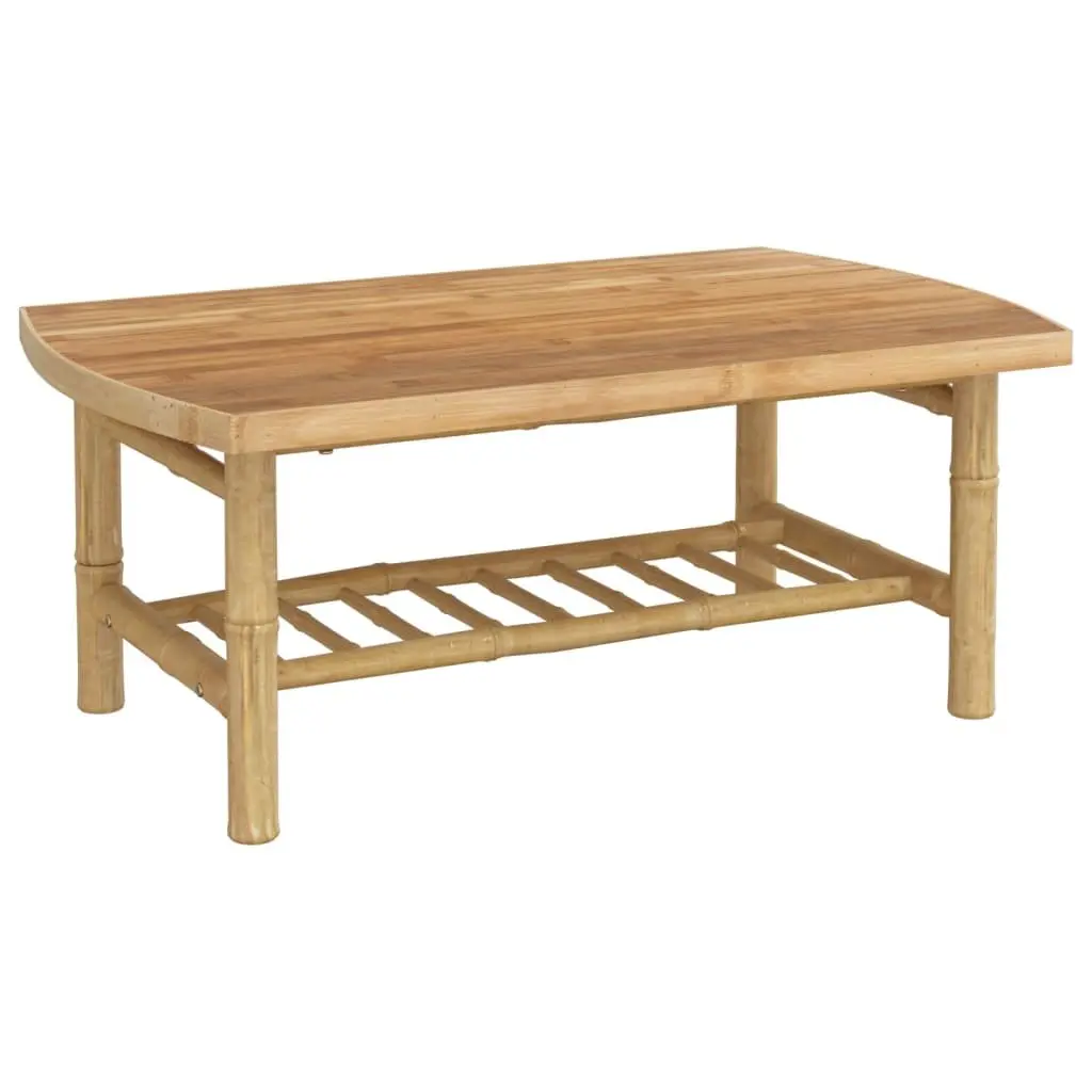 Bamboo Coffee Table for Garden Outdoor Use 90x55x37 cm