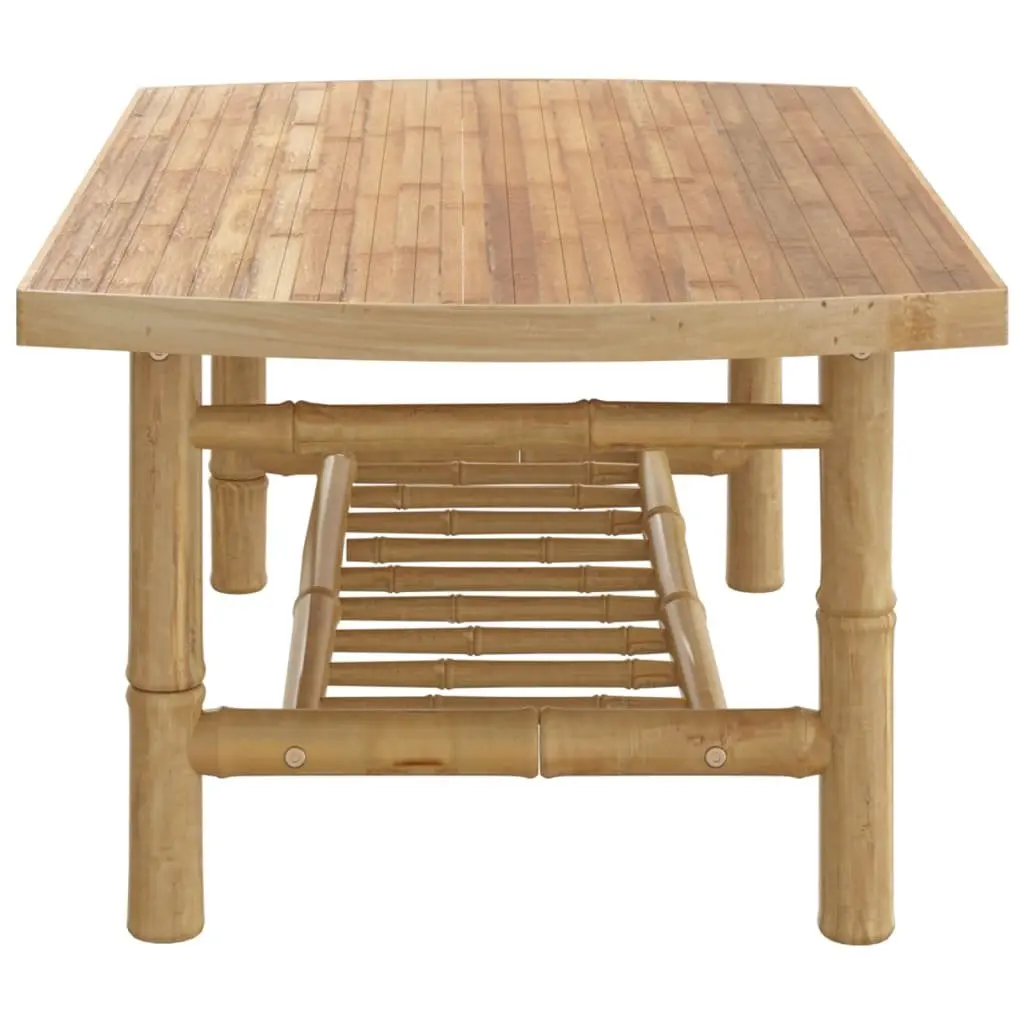 Bamboo Coffee Table for Garden Outdoor Use 90x55x37 cm