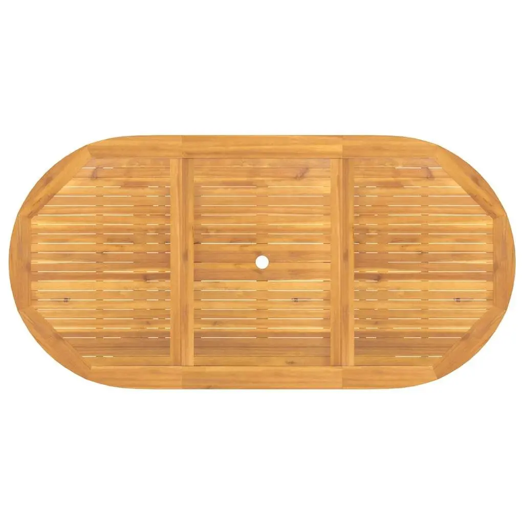 Solid Teak Wood Expandable Dining Table 110-160x80x75cm for Outdoors