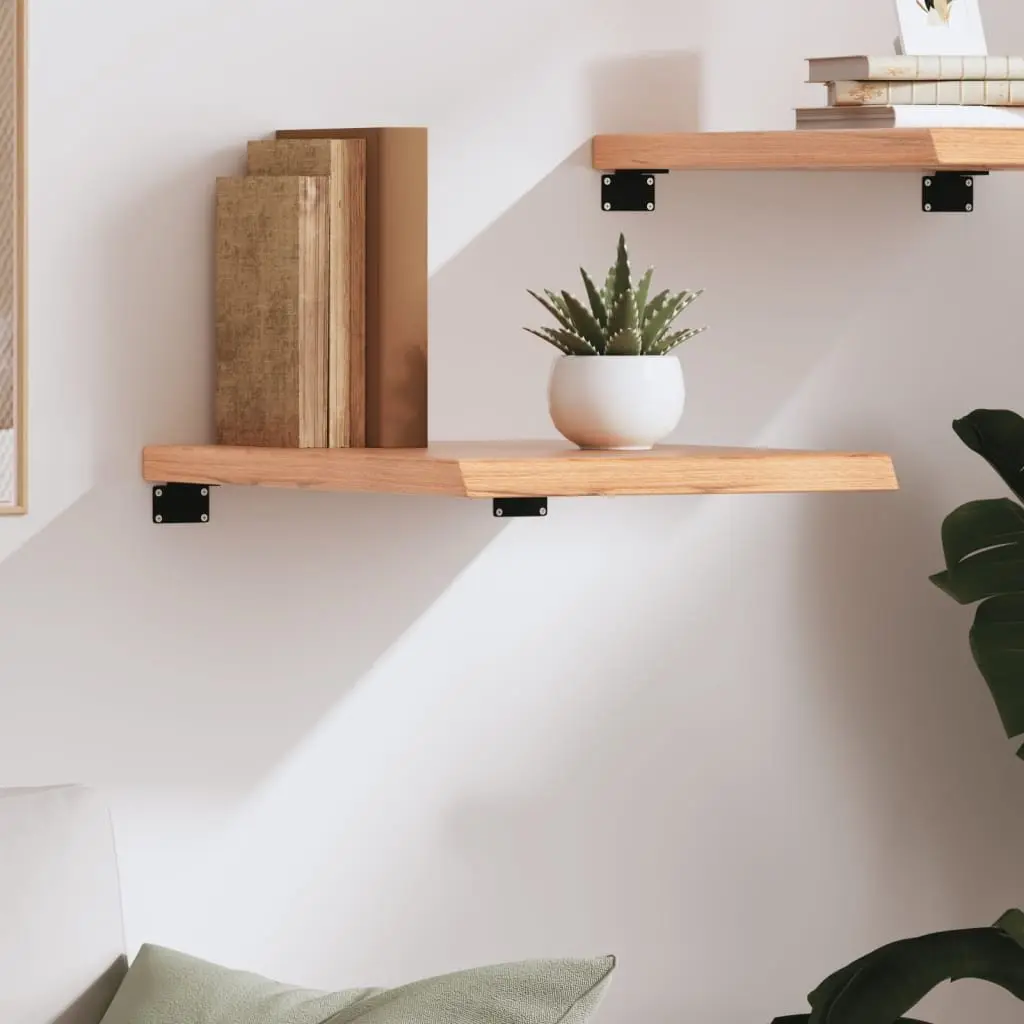 Rustic Solid Oak Wall Shelf