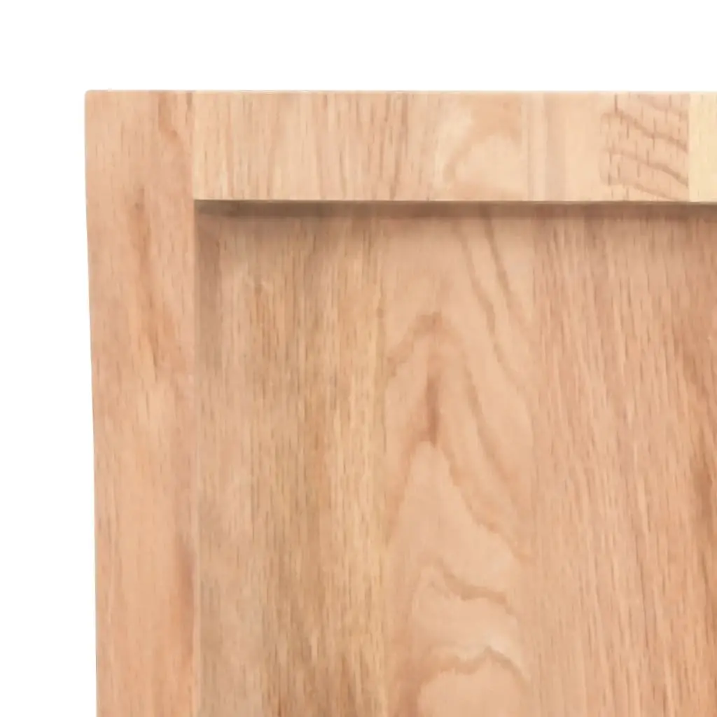 Wall Shelf Oak Solid Wood Light Brown 80x60cm Rustic Storage Floating Ledge