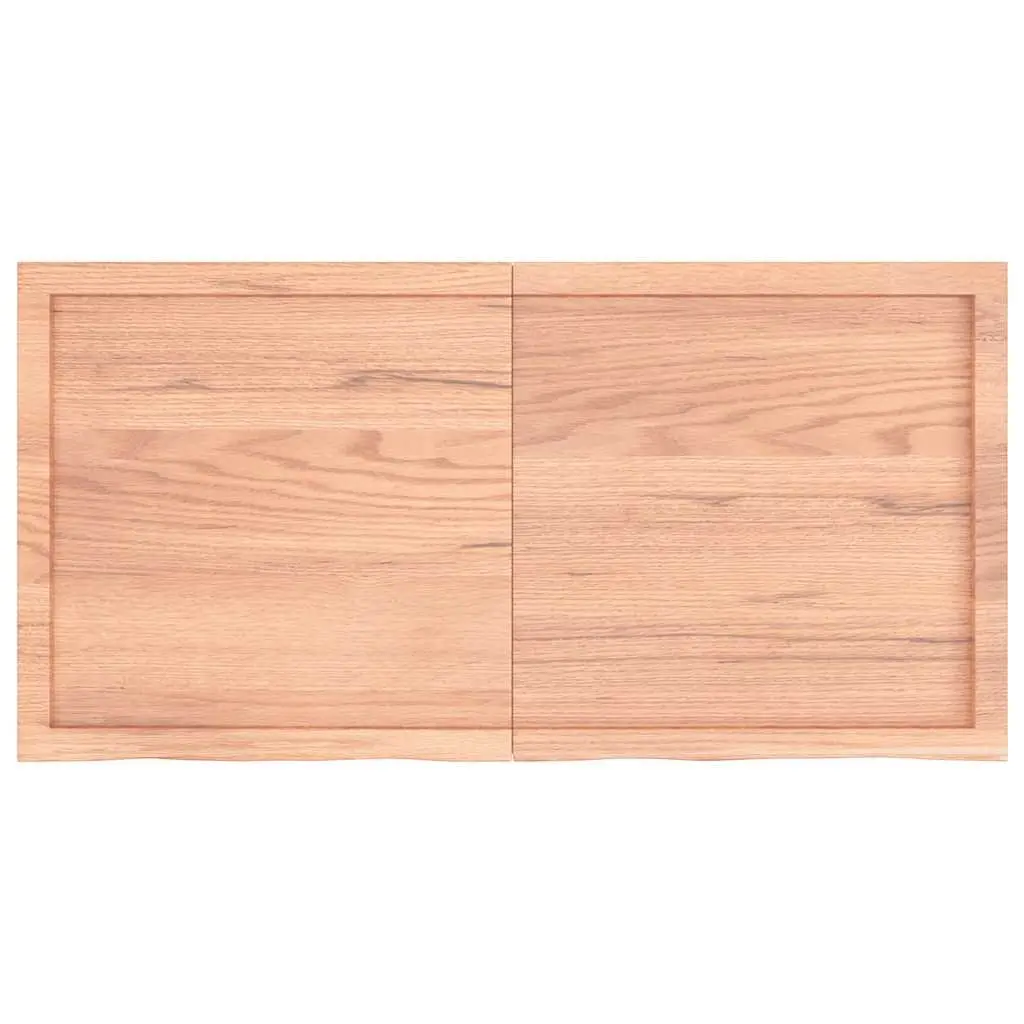 Wall Shelf Oak Solid Wood Rustic Brown Storage Folding Design 120x60cm