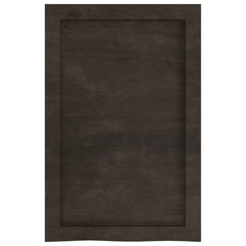 Dark Brown Solid Oak Floating Shelf