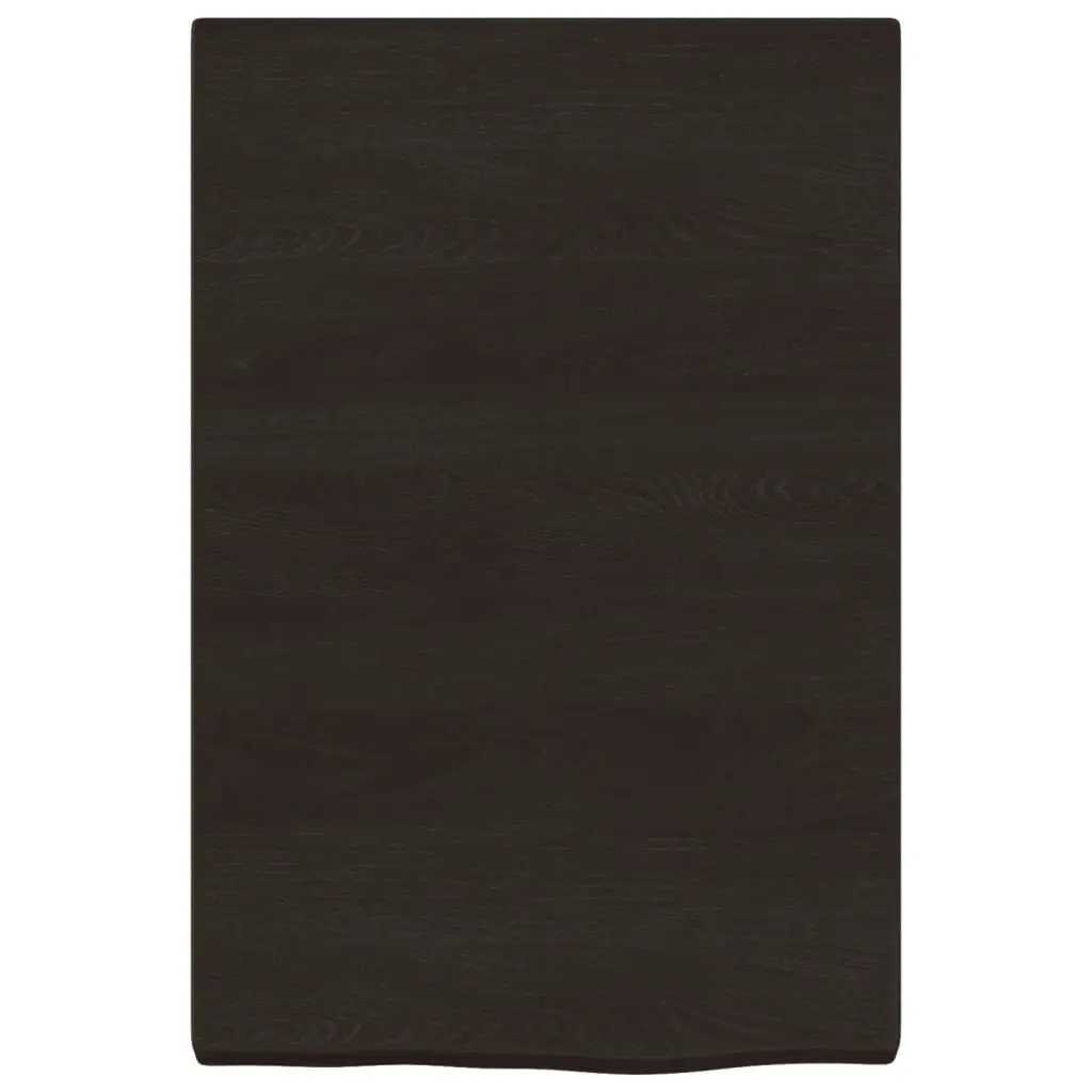 Dark Brown Solid Oak Floating Shelf