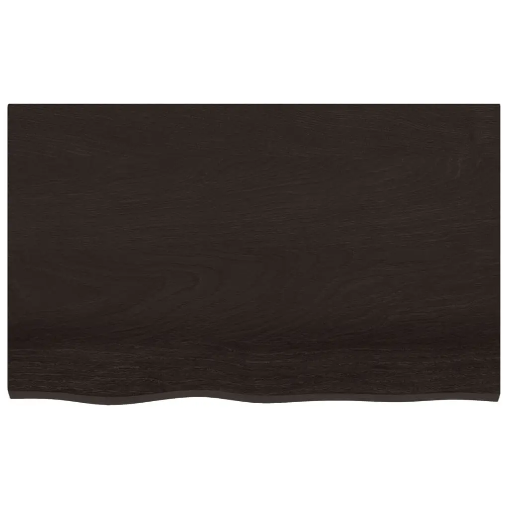 Dark Brown Oak Floating Wall Shelf