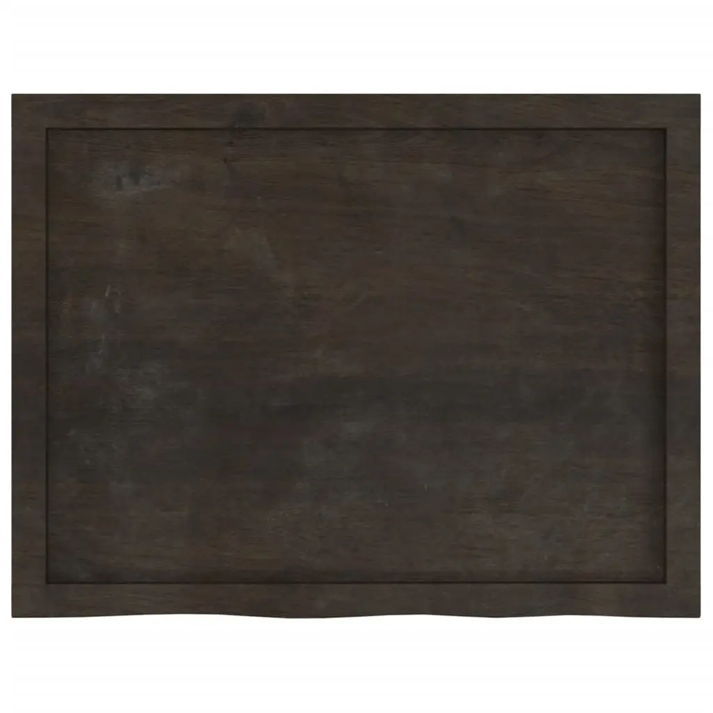 Wall Shelf Dark Brown Solid Oak Wood Rustic Storage Shelving Handmade Live Edge