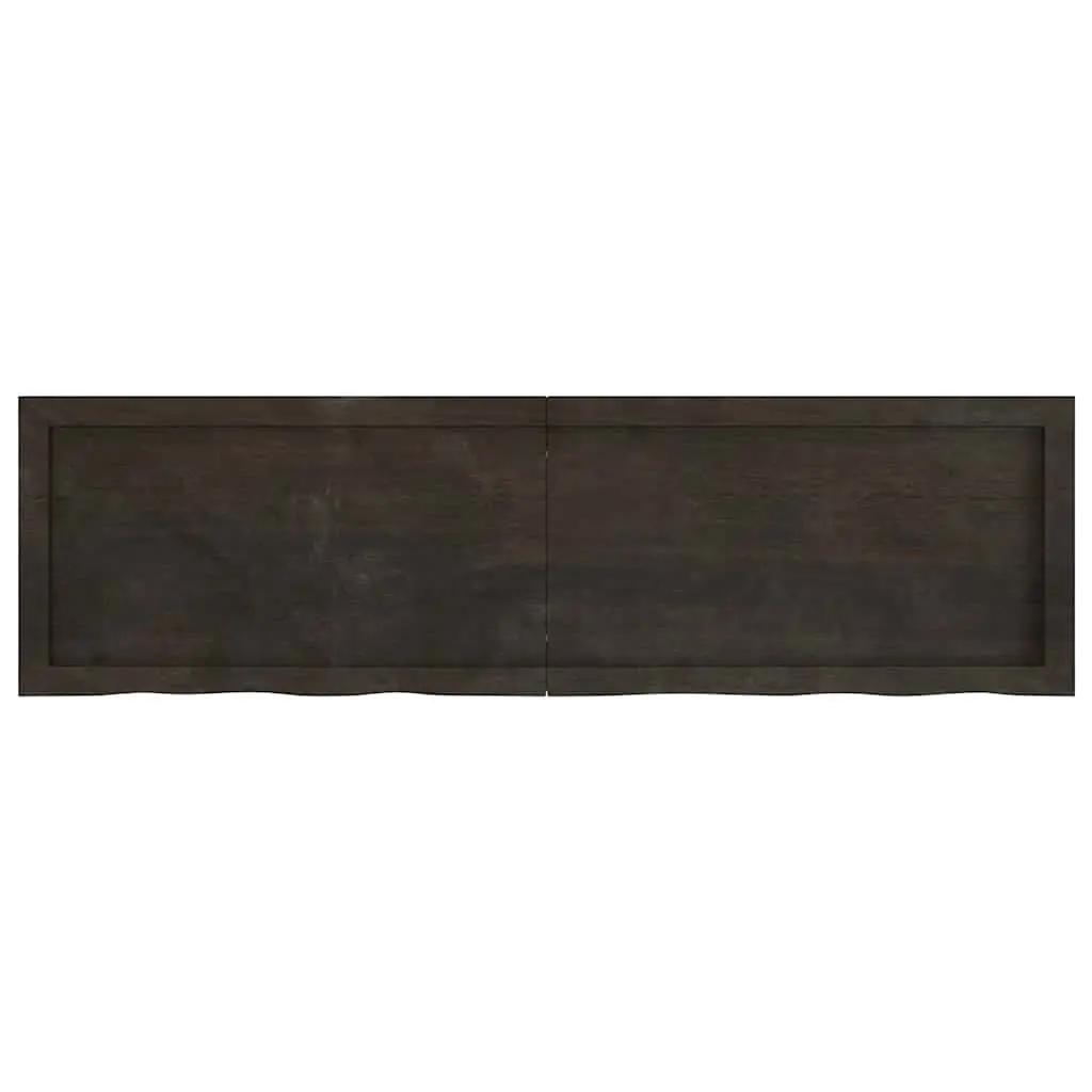 Wall Shelf Rustic Solid Oak Wood Folding Storage Desk Display 140x40x2-4cm