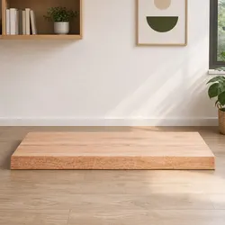 Solid Oak Wood Table Top Dimensions 80x40cm, Live Edge Design