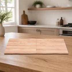 Brown Live Edge Oak Folding Table Top 140cm x 50cm
