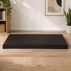 Wooden Table Top Specifications - Dark Brown Live Edge Oak