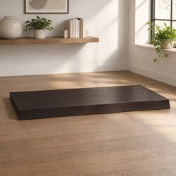 Tabletop Specifications: Solid Oak Wood Live Edge 80x60cm