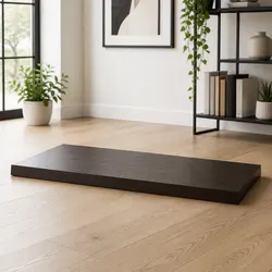100x60cm Dark Brown Oak Table Top - Live Edge Design