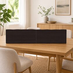 Solid Oak Wood Table Top 160x40cm Dark Brown Live Edge Foldable Replacement