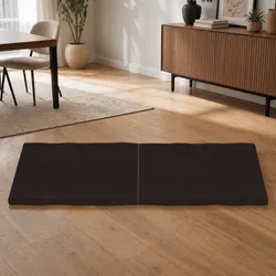 Live Edge Dark Brown Folding Tabletop - Solid Oak Wood