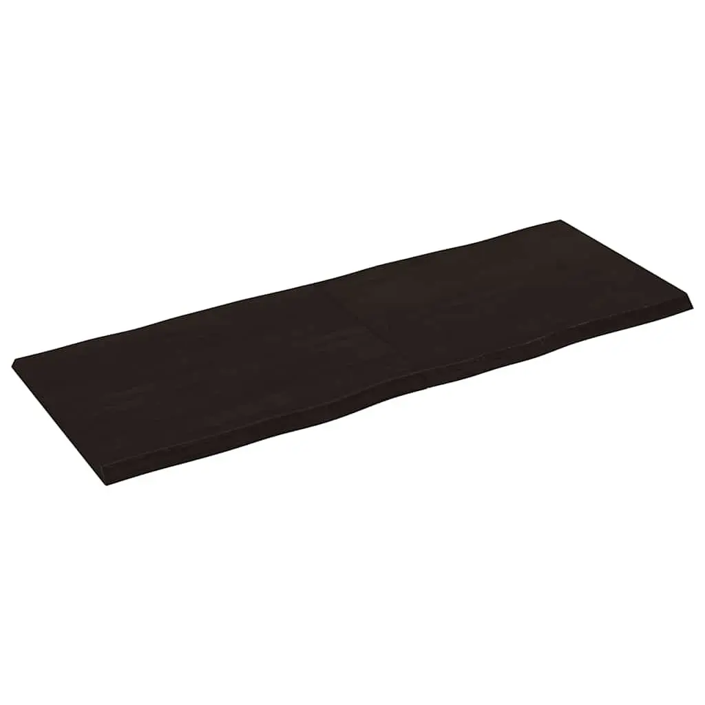 Dark Brown Solid Oak Folding Table Top 160x60cm