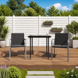Black Poly Rattan Patio Chairs: Specs and Details