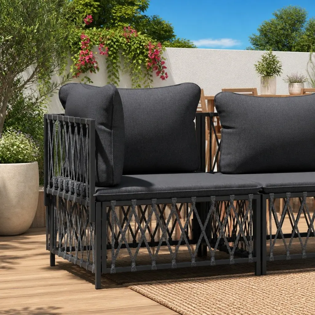 Outdoor Corner Sofa with Cushions