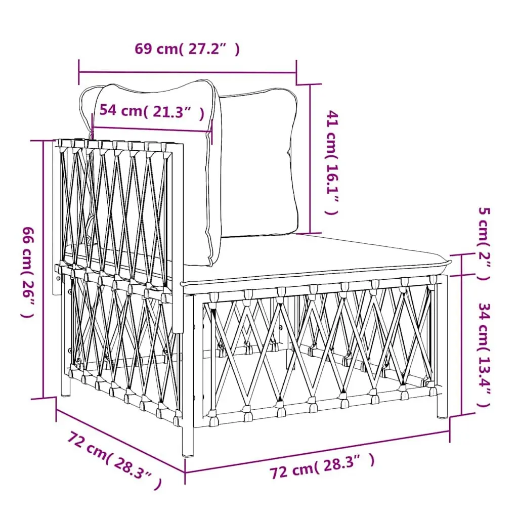 Outdoor Corner Sofa with Cushions