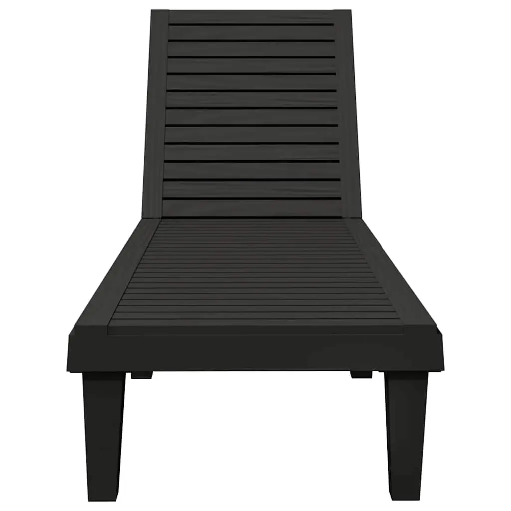 Black Adjustable Sun Lounger