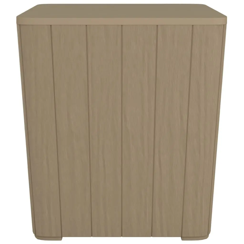 Garden Storage Table with Removable Lid Outdoor Furniture Brown