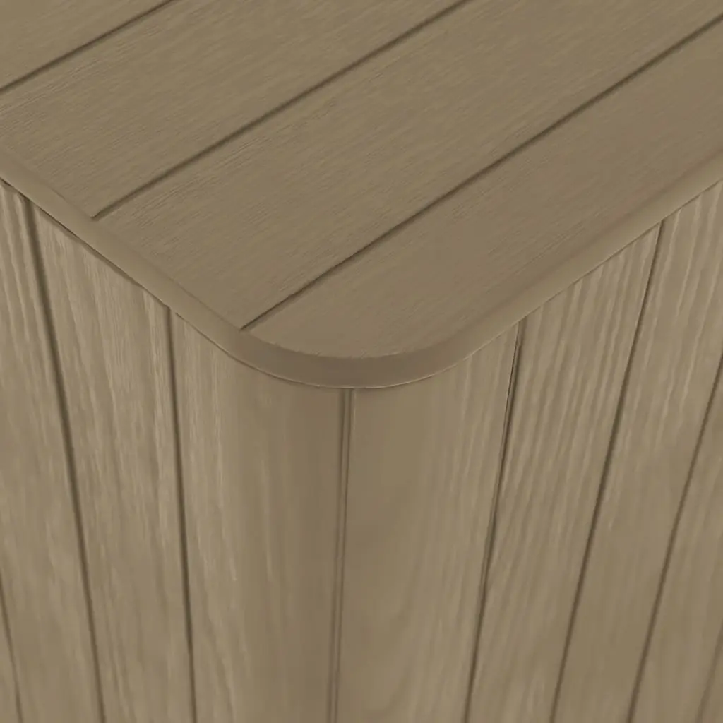 Garden Storage Table with Removable Lid Outdoor Furniture Brown
