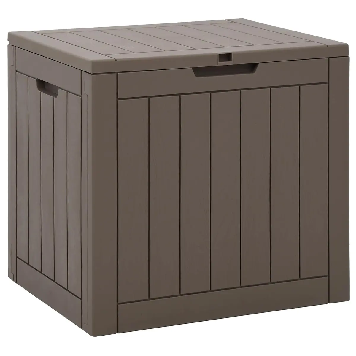Outdoor Storage Box Grey Garden Furniture Bench Seat 55.5 x 43 x 53 cm Polypropylene
