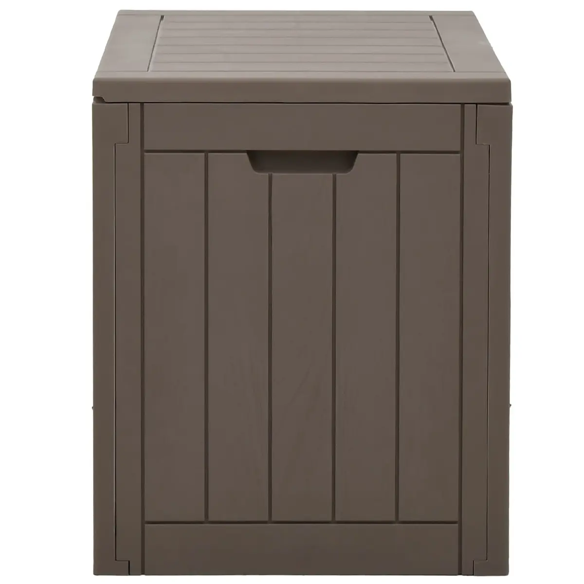 Outdoor Storage Box Grey Garden Furniture Bench Seat 55.5 x 43 x 53 cm Polypropylene