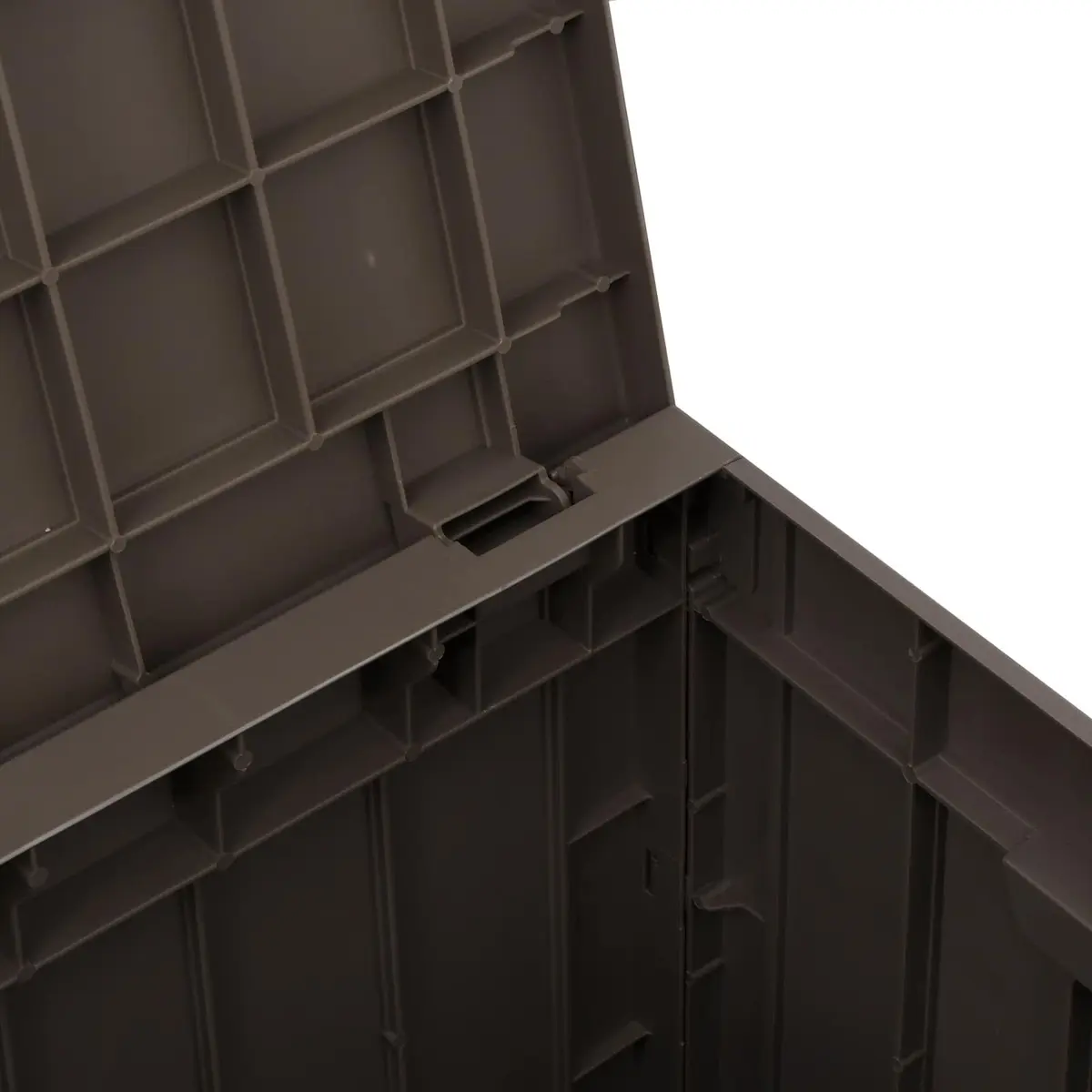Outdoor Storage Box Grey Garden Furniture Bench Seat 55.5 x 43 x 53 cm Polypropylene