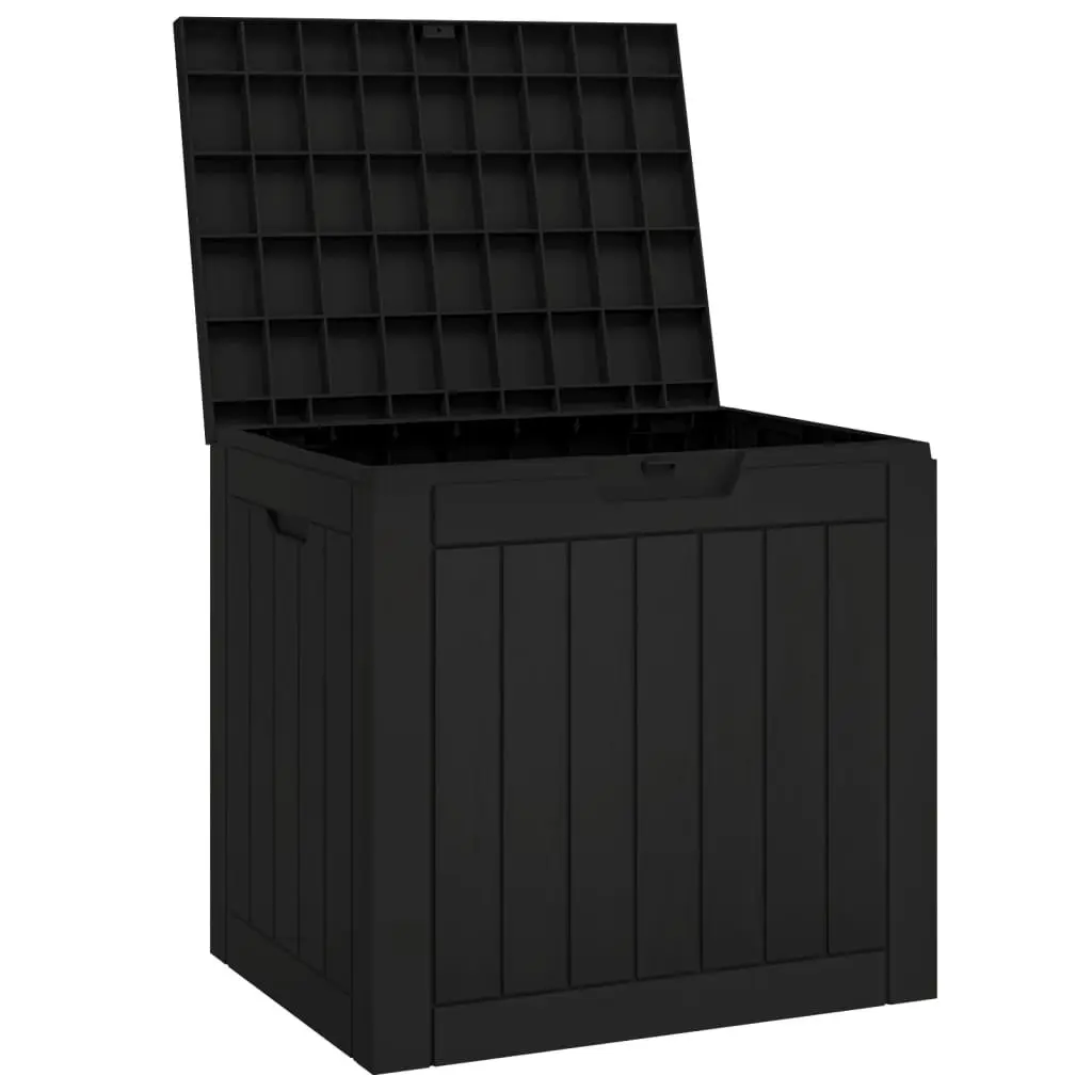 Garden Storage Box Outdoor Furniture 55.5 x 43 x 53 cm Black