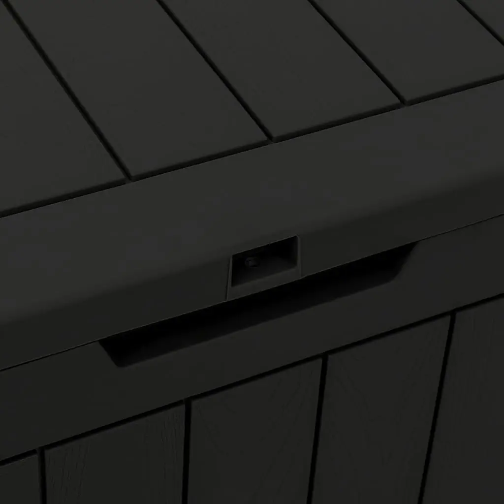 Garden Storage Box Outdoor Furniture 55.5 x 43 x 53 cm Black