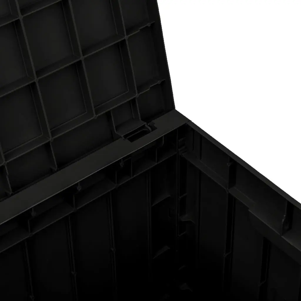 Garden Storage Box Outdoor Furniture 55.5 x 43 x 53 cm Black