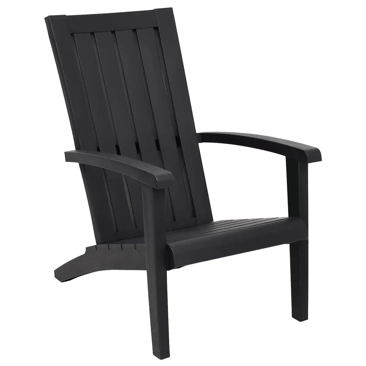 Adirondack Chair Outdoor Garden Lounge Seating Black