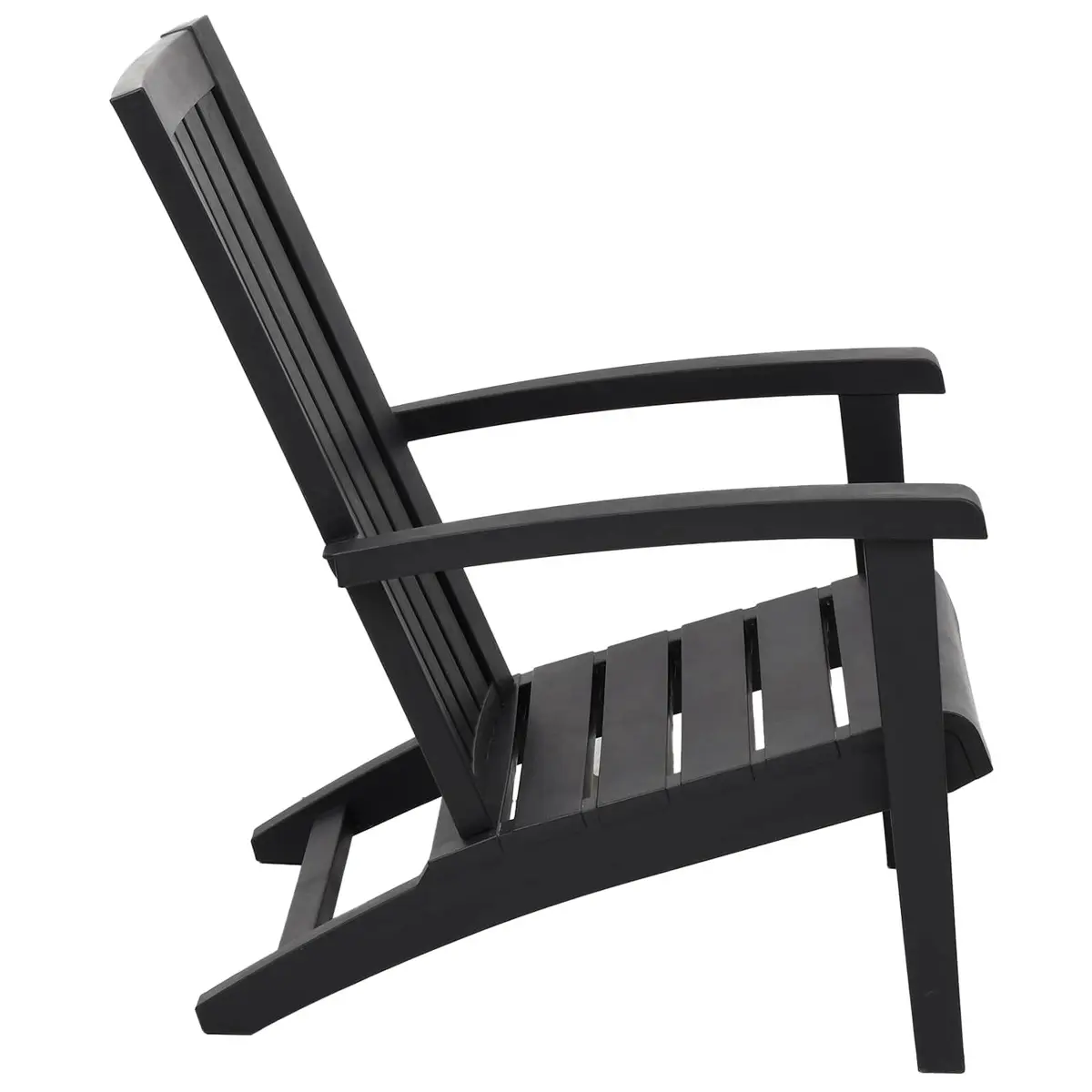 Adirondack Chair Outdoor Garden Lounge Seating Black