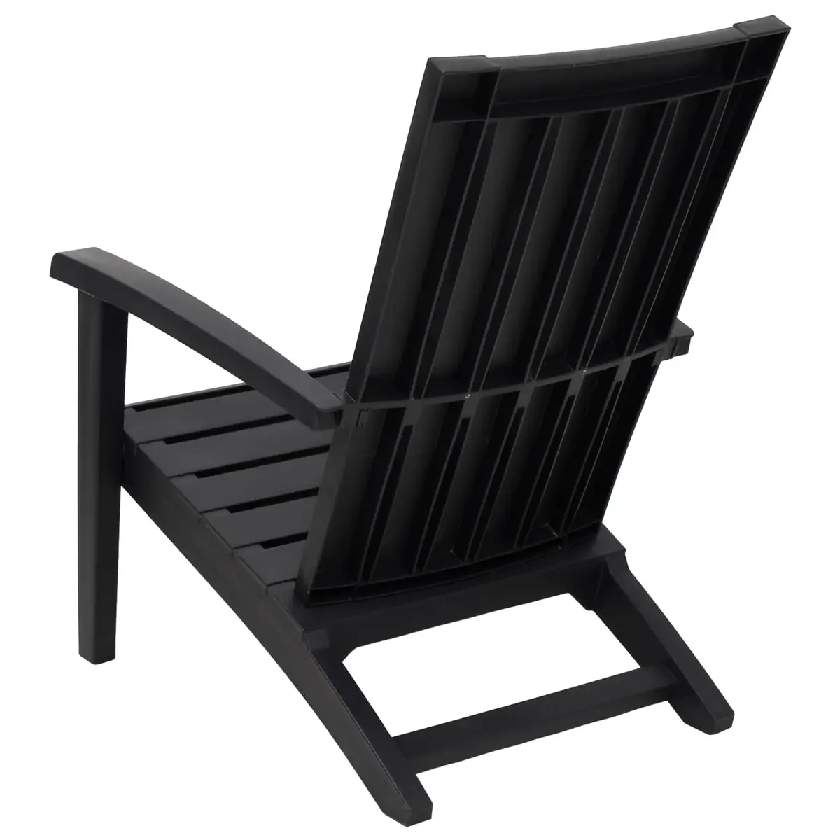 Adirondack Chair Outdoor Garden Lounge Seating Black