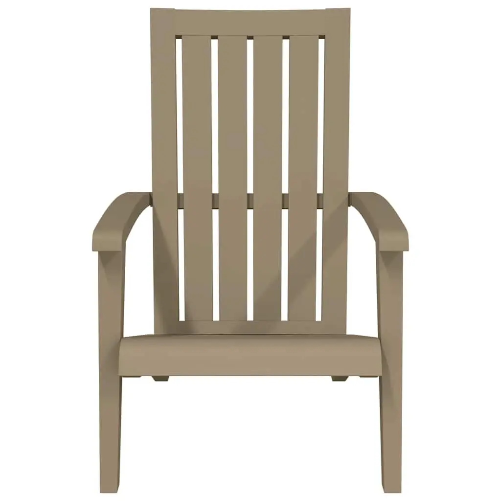 Outdoor Adirondack Chair Garden Lounge Seating Patio Furniture Light Brown
