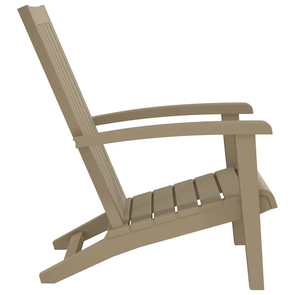 Outdoor Adirondack Chair Garden Lounge Seating Patio Furniture Light Brown