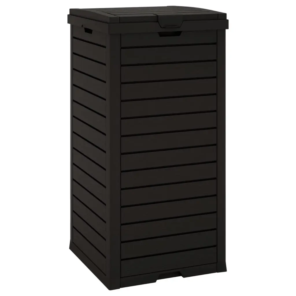 Black Outdoor Garbage Bin 41x41x86cm