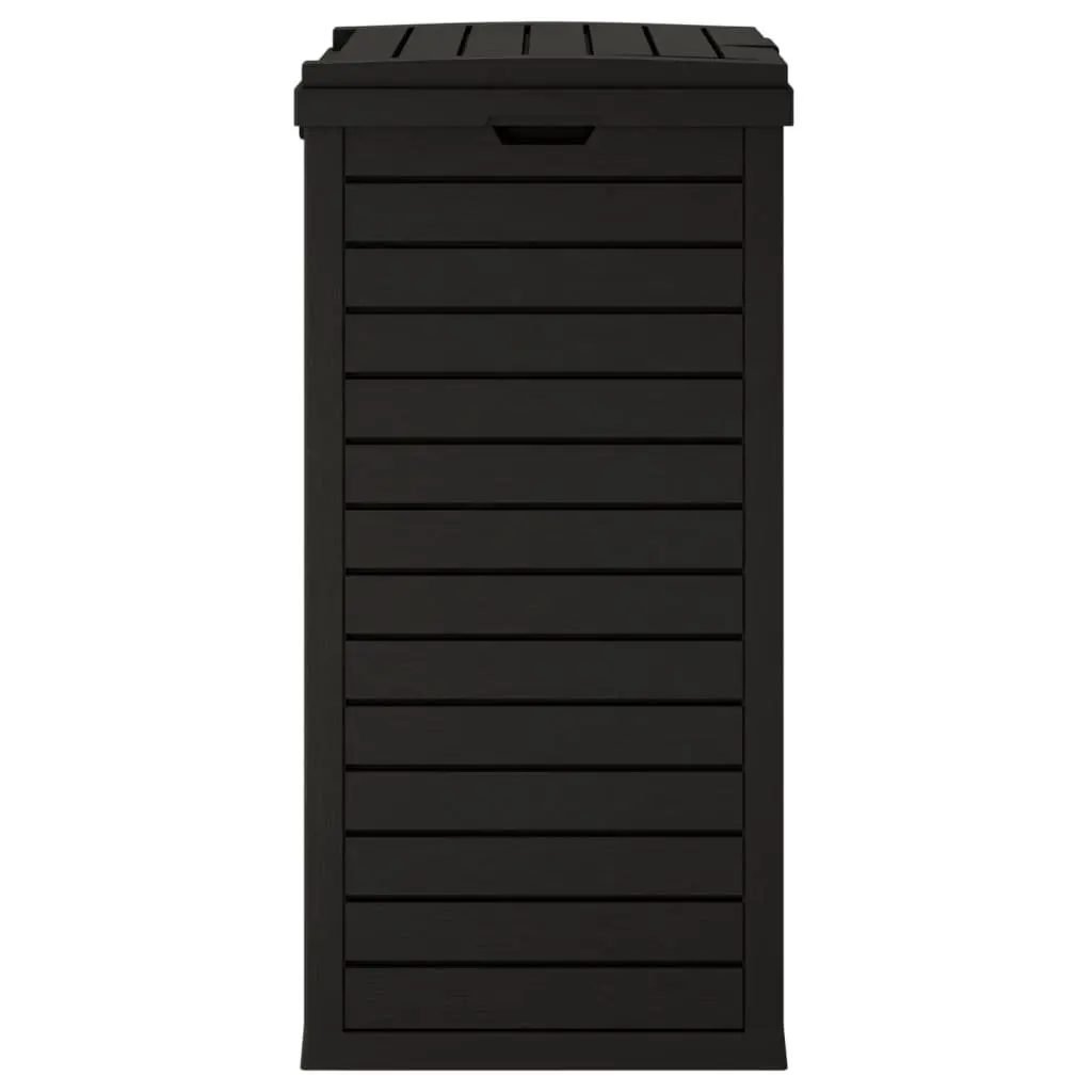 Black Outdoor Garbage Bin 41x41x86cm