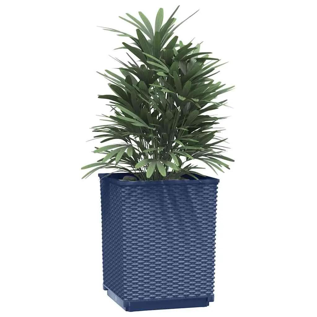 Grey Planters 30x30x37cm Set of 2 Garden Flower Pots Outdoor Decorative