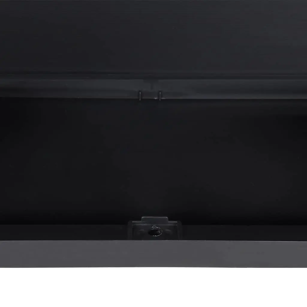 Outdoor Storage Cabinet Garden Grey Black Adjustable Shelves 65 x 37 x 165 cm