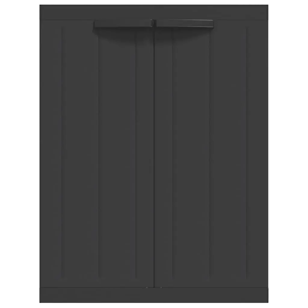 Outdoor Storage Cabinet for Garden 65x37x85cm Lockable Black