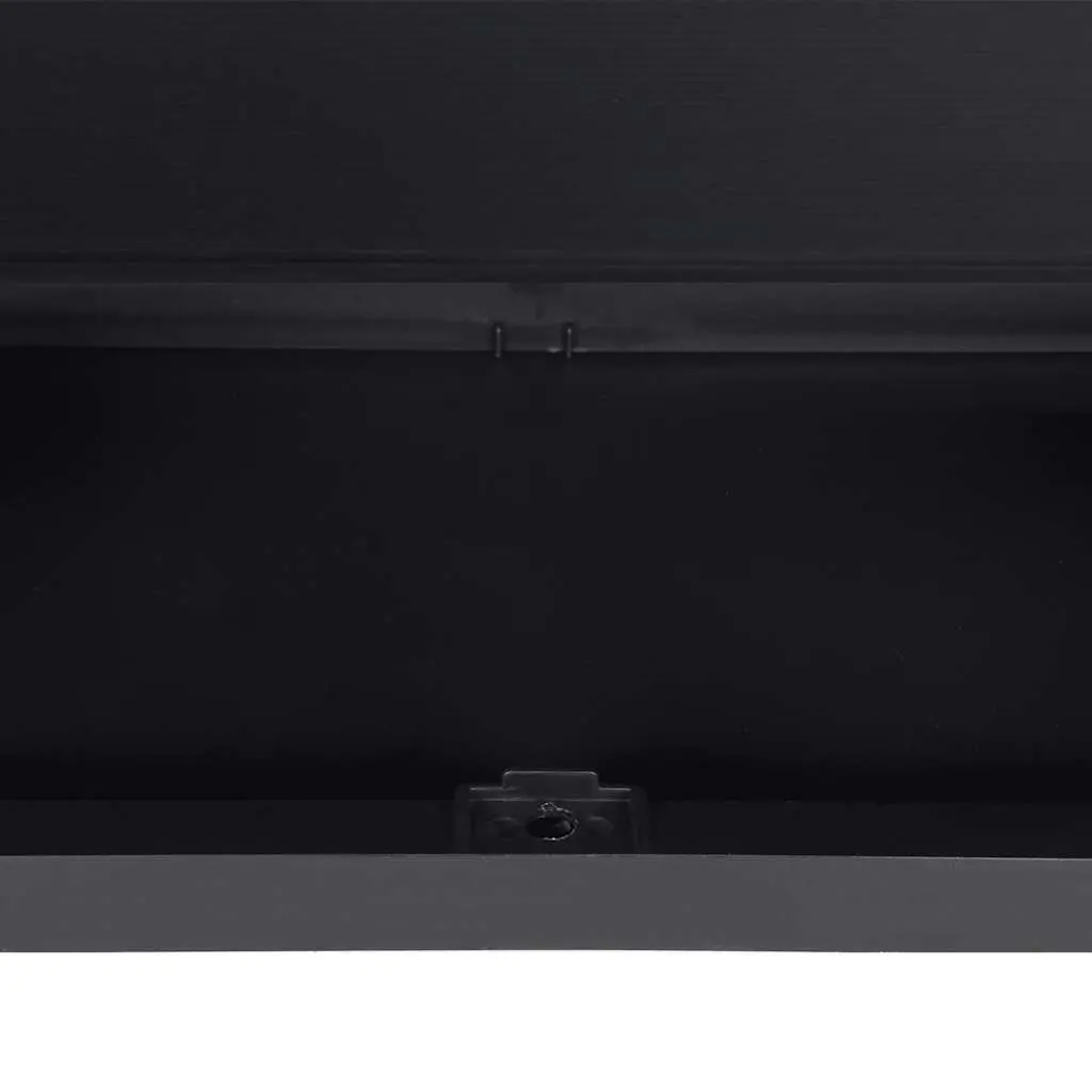 Outdoor Storage Cabinet for Garden 65x37x85cm Lockable Black