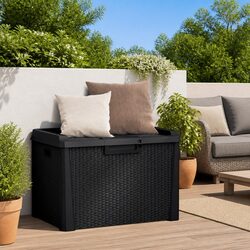 Specifications of 125L Anthracite Rattan Look Storage Box