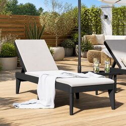 Sun Lounger Dimensions: 186 x 60 x 29 cm, UV-Resistant