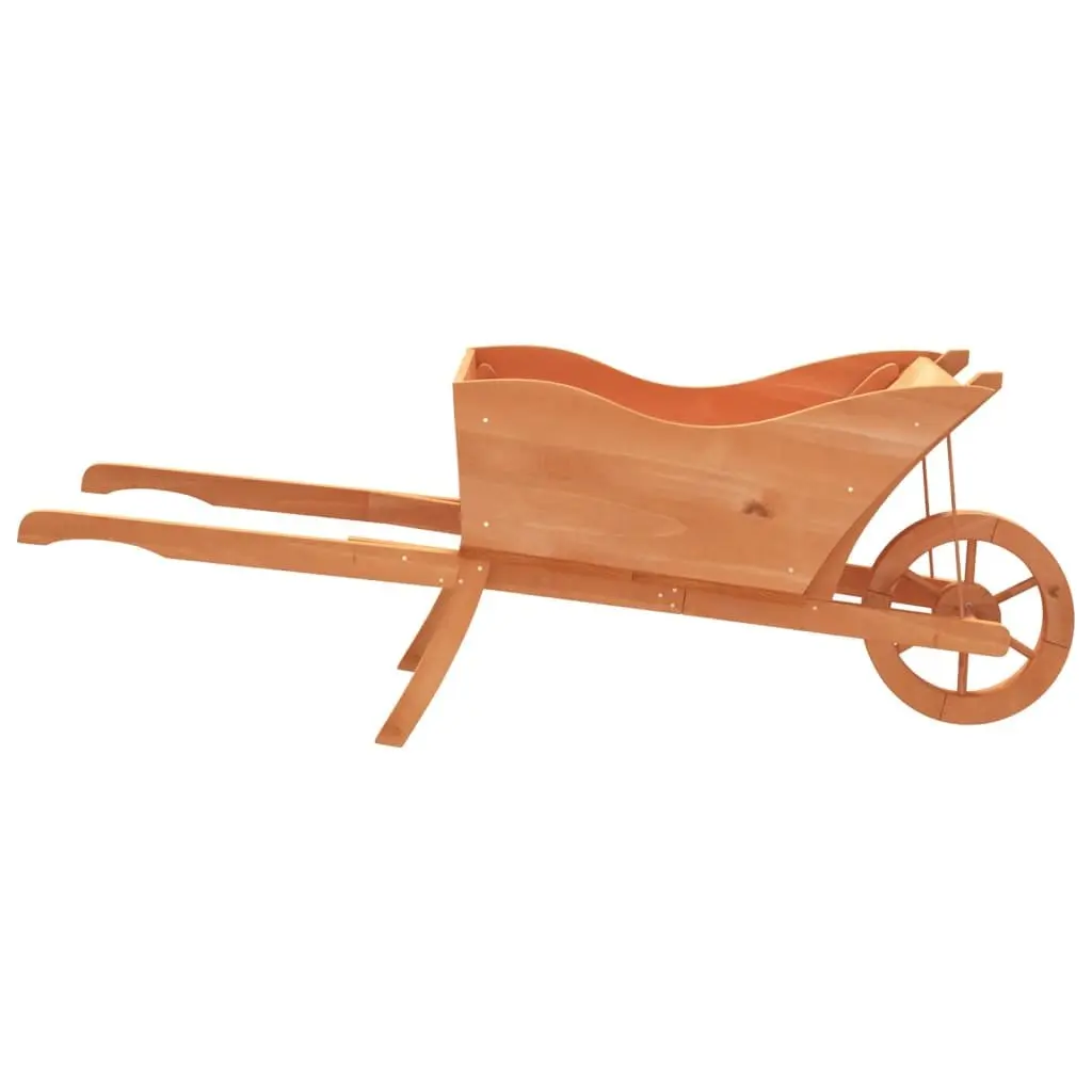 Wooden Wheelbarrow Planter for Garden 128 x 45.5 x 43 cm