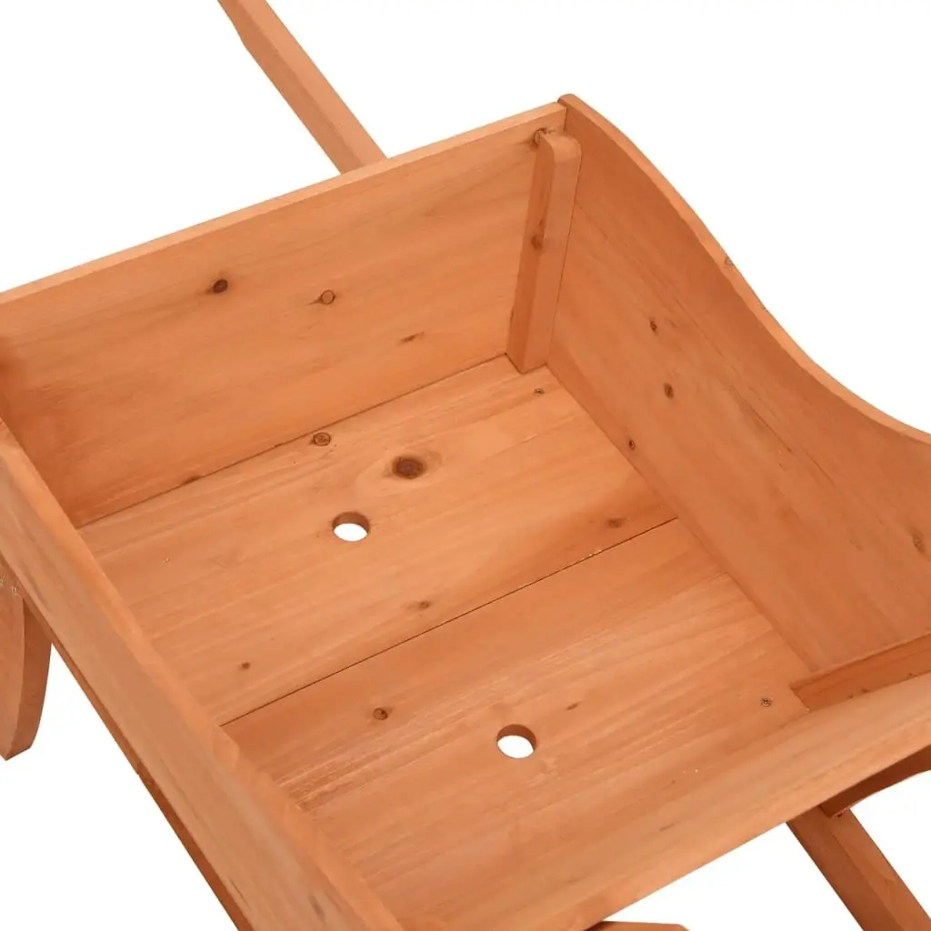 Wooden Wheelbarrow Planter for Garden 128 x 45.5 x 43 cm