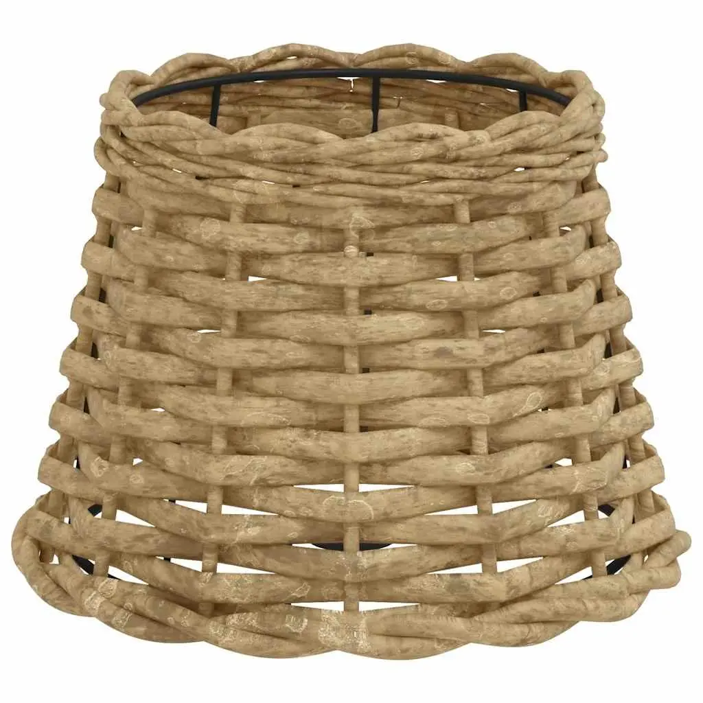 Wicker Lamp Shade Brown Ceiling Table Light Fixture 20 cm Diameter 15 cm Height