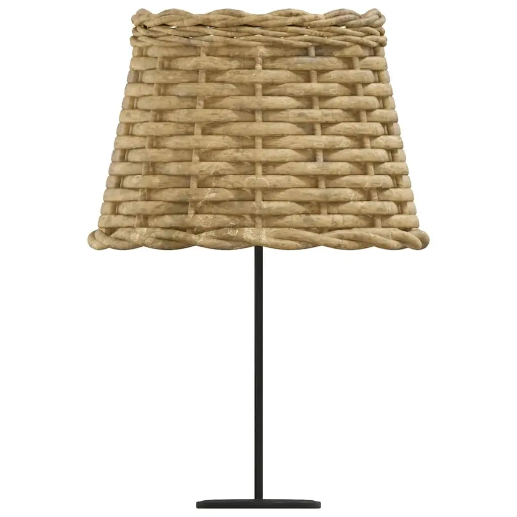 Wicker Lamp Shade Brown Ceiling Table Light Fixture 20 cm Diameter 15 cm Height